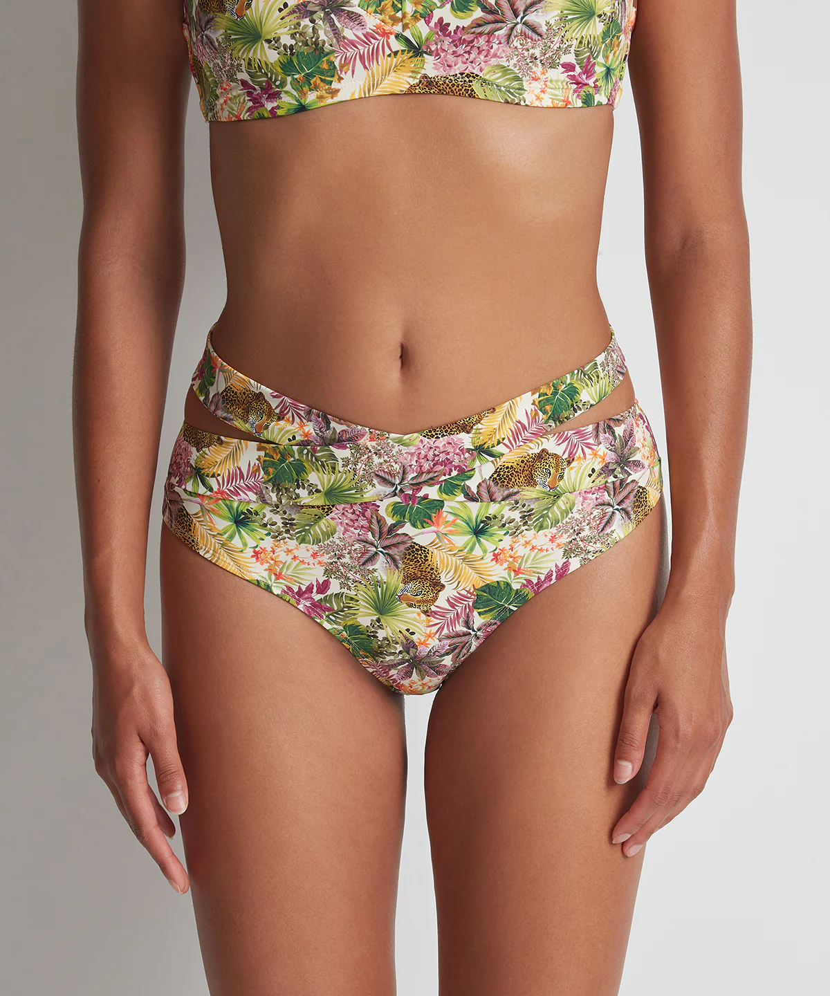 Exotic Fever Bas de maillot de bain taille haute Tropicale Light - Image 3
