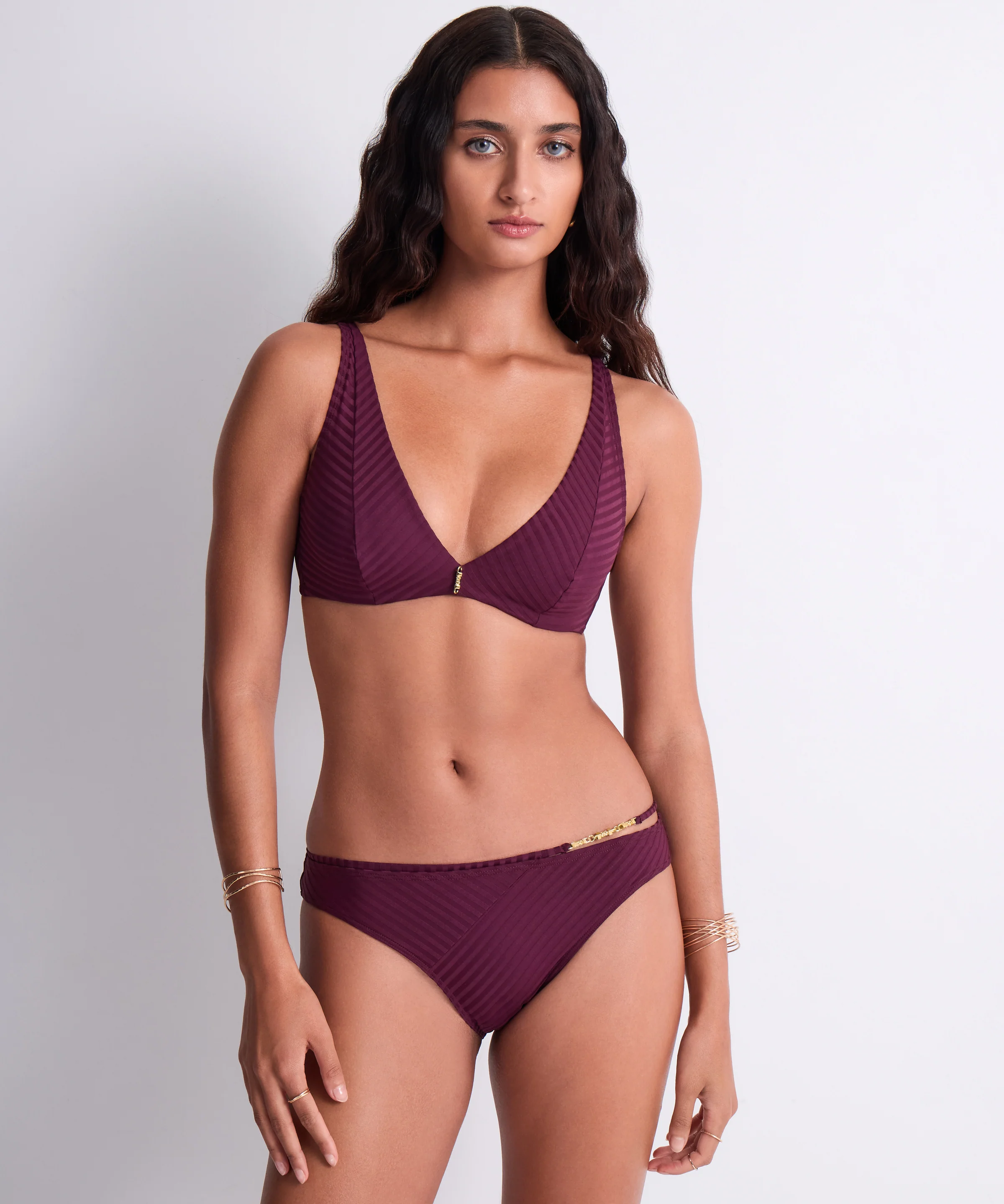 Sun Pop Haut de maillot de bain Triangle emboîtant Açaï - Image 3