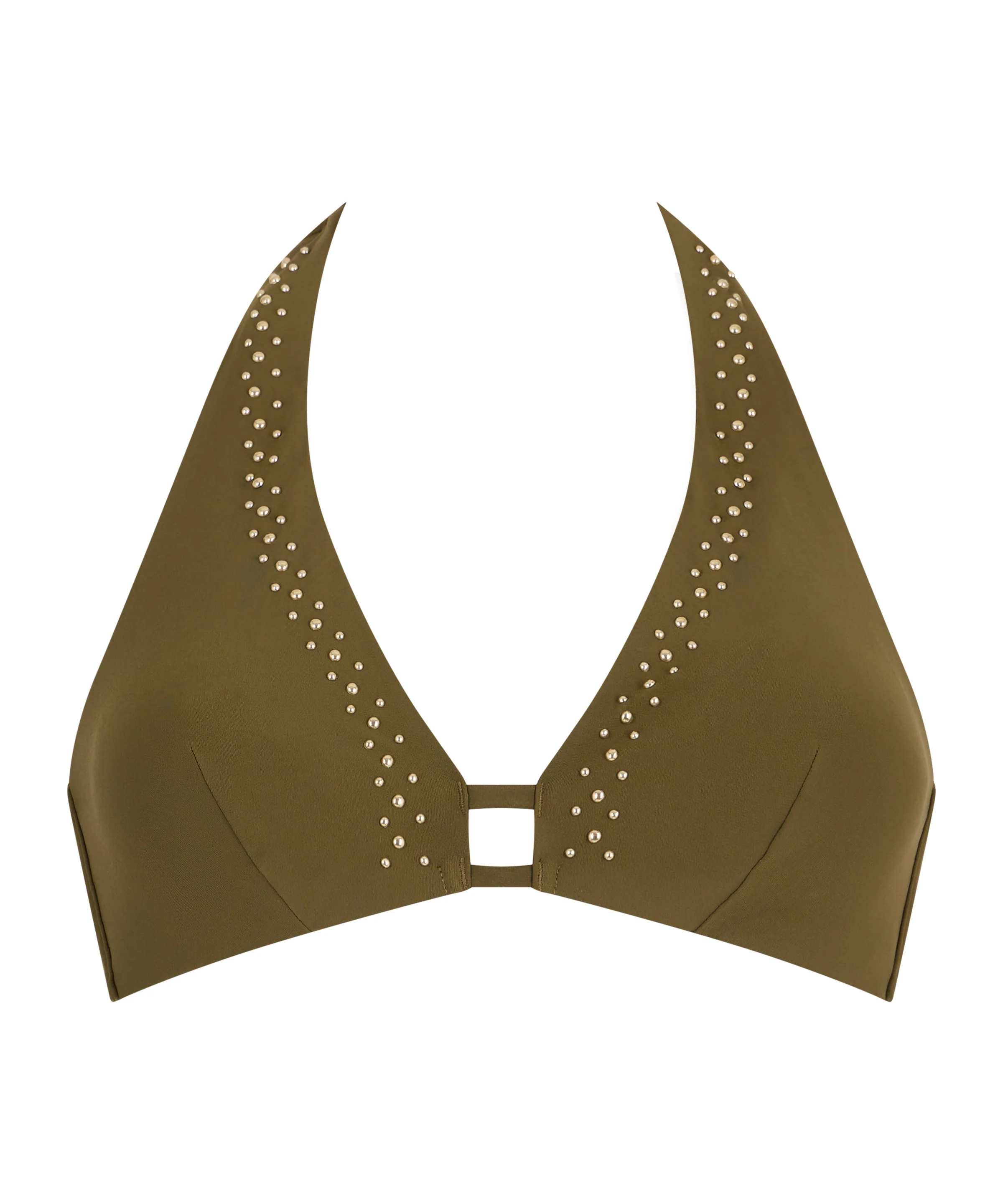 Summer Stars Haut de maillot de bain Triangle Khaki - Image 3