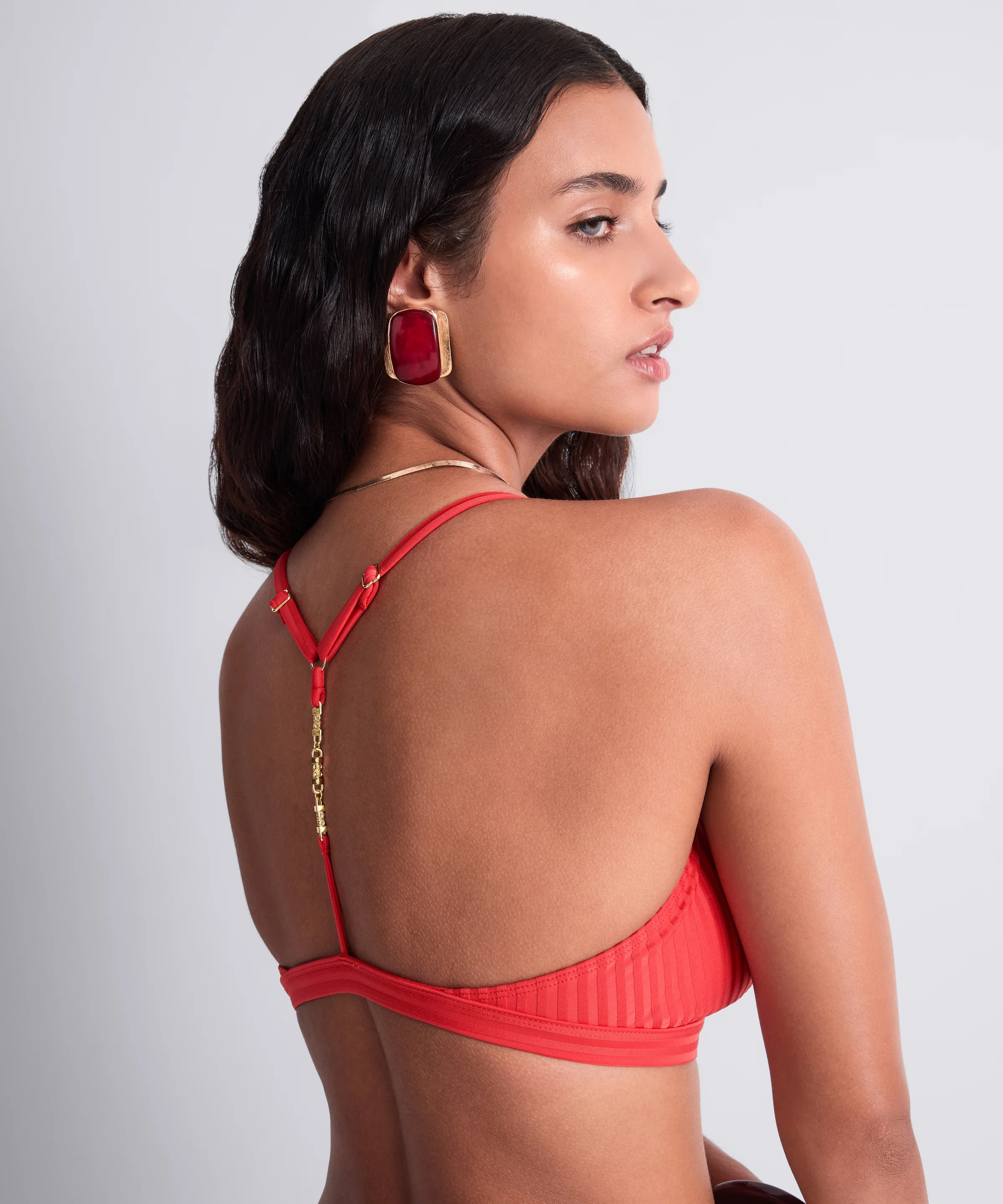 Sun Pop Haut de maillot de bain Triangle Corail - Image 6