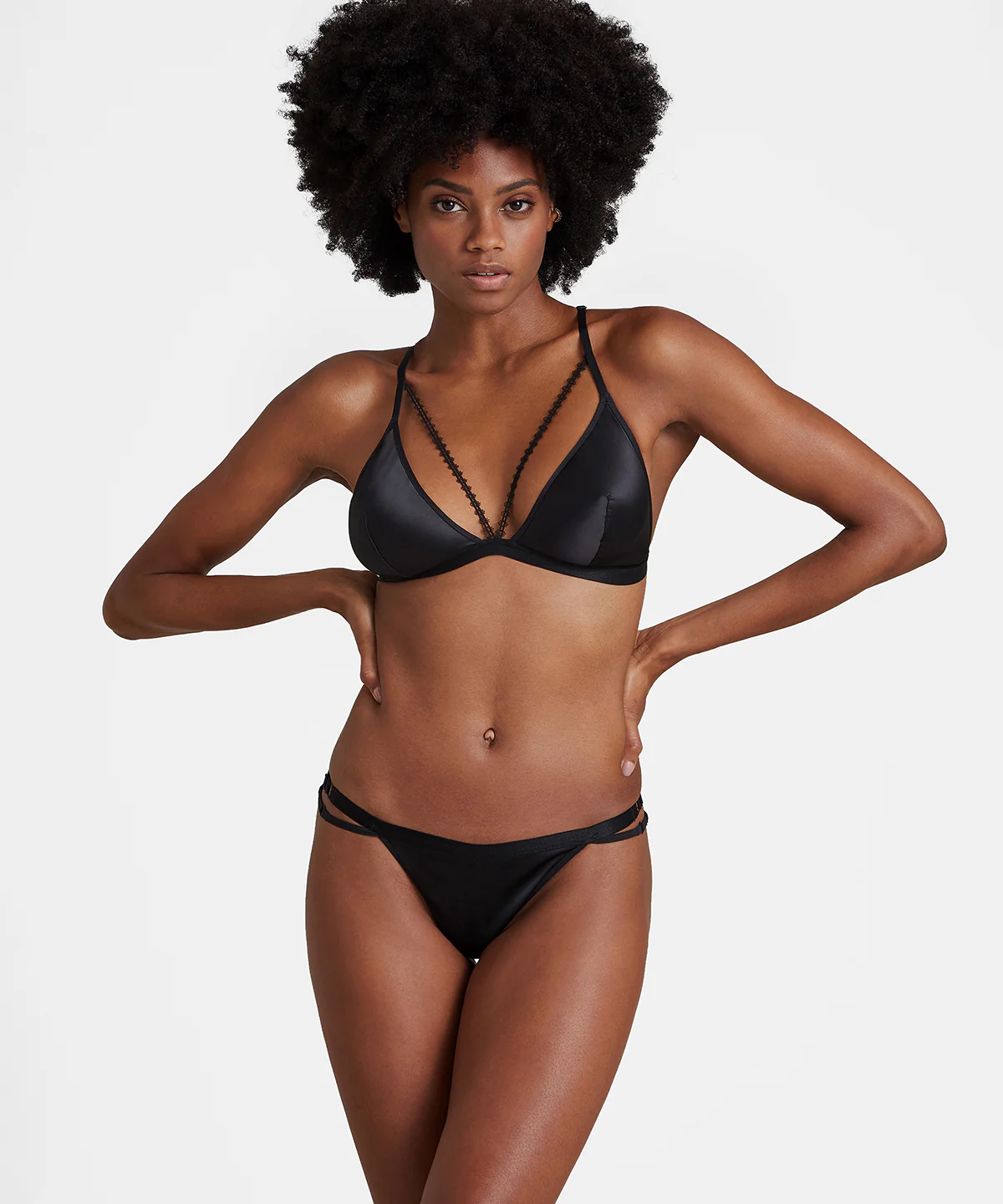 Boîte à Désir Soutien-gorge Triangle Noir - Image 5