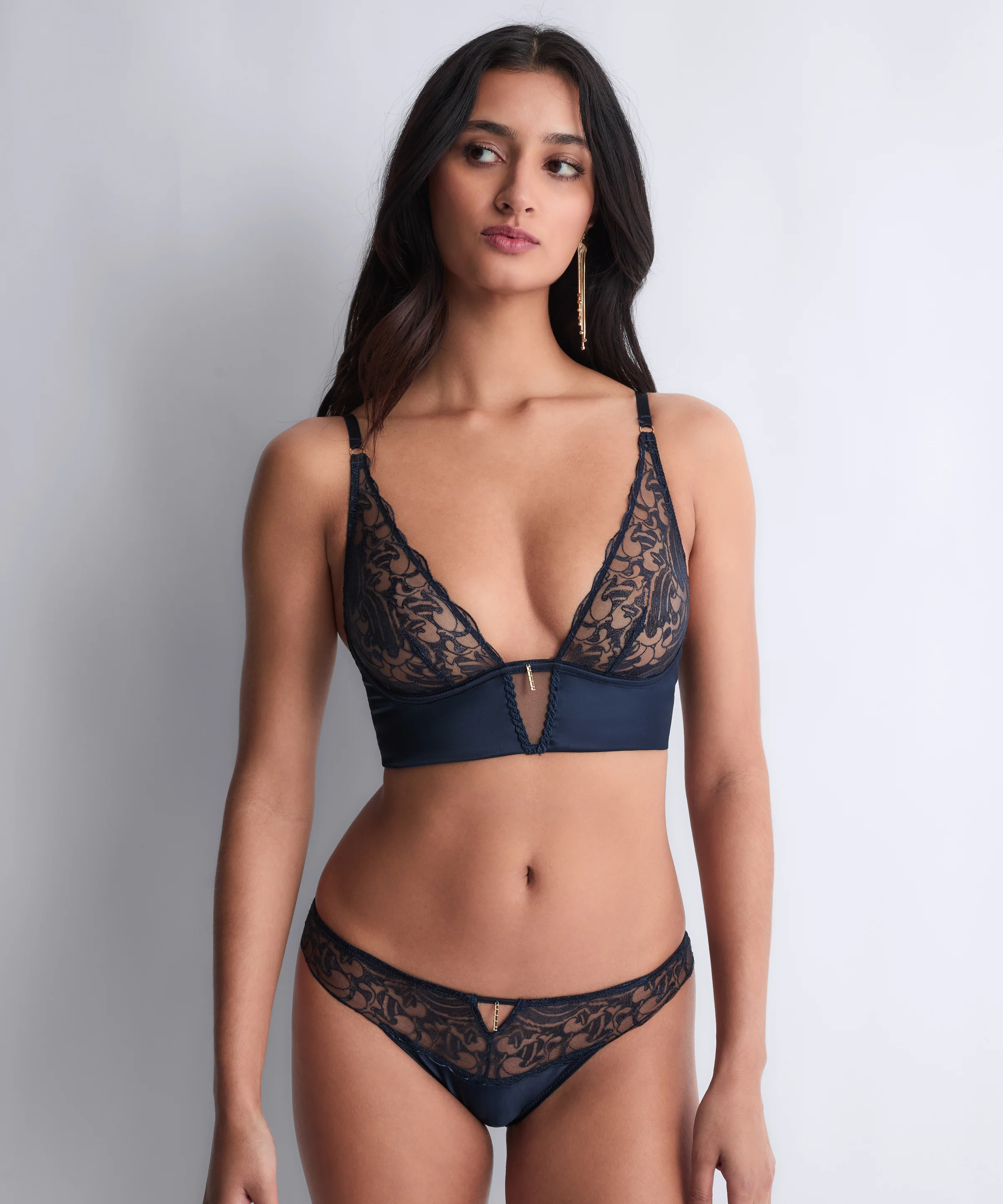 Satin Memories Soutien-gorge Triangle bralette Deep Sea - Image 3